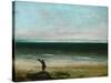 Palavas or the Artist by the Sea, 1854-Gustave Courbet-Stretched Canvas