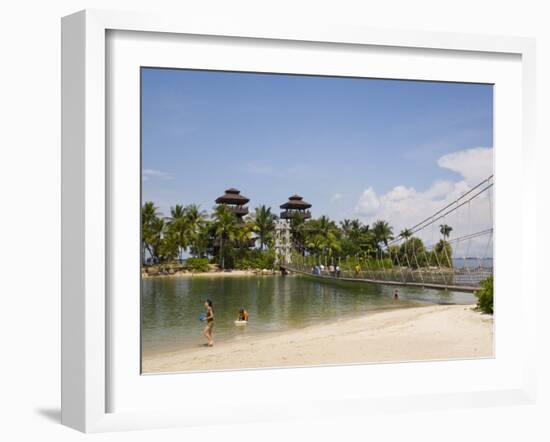 Palawan Beach, Sentosa Island, Singapore, Southeast Asia-Pearl Bucknall-Framed Photographic Print