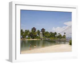 Palawan Beach, Sentosa Island, Singapore, Southeast Asia-Pearl Bucknall-Framed Photographic Print