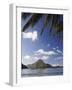 Palawan Province, El Nido, Bacuit Bay, Cadlao Island and Palm Trees, Philippines-Christian Kober-Framed Photographic Print