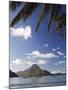 Palawan Province, El Nido, Bacuit Bay, Cadlao Island and Palm Trees, Philippines-Christian Kober-Mounted Photographic Print