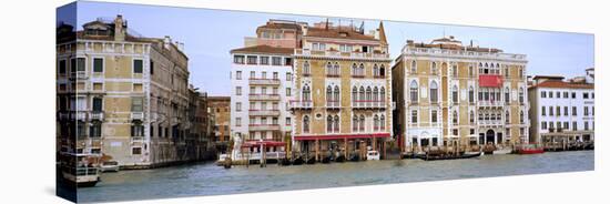 Palazzi Facades Along the Canal, Grand Canal, Venice, Veneto, Italy-null-Stretched Canvas