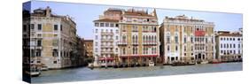 Palazzi Facades Along the Canal, Grand Canal, Venice, Veneto, Italy-null-Stretched Canvas