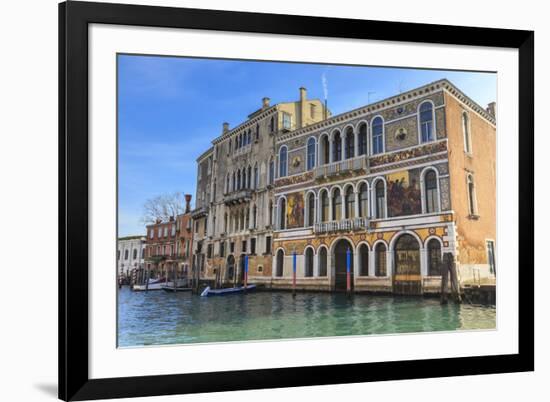Palazzo Barbaragio, bathed in afternoon sun in winter, Grand Canal, Venice, UNESCO World Heritage S-Eleanor Scriven-Framed Photographic Print