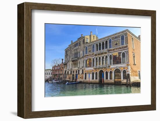 Palazzo Barbaragio, bathed in afternoon sun in winter, Grand Canal, Venice, UNESCO World Heritage S-Eleanor Scriven-Framed Photographic Print
