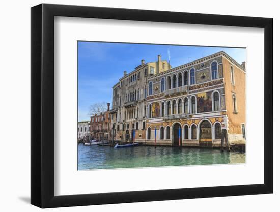 Palazzo Barbaragio, bathed in afternoon sun in winter, Grand Canal, Venice, UNESCO World Heritage S-Eleanor Scriven-Framed Photographic Print