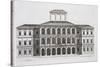 Palazzo Barberini on the Quirinale, Finished 1630, from "Palazzi Di Roma," Part I, Published 1655-Pietro Or Falda Ferrerio-Stretched Canvas