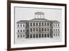 Palazzo Barberini on the Quirinale, Finished 1630, from "Palazzi Di Roma," Part I, Published 1655-Pietro Or Falda Ferrerio-Framed Giclee Print