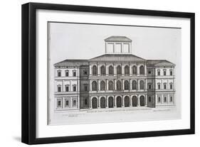 Palazzo Barberini on the Quirinale, Finished 1630, from "Palazzi Di Roma," Part I, Published 1655-Pietro Or Falda Ferrerio-Framed Premium Giclee Print