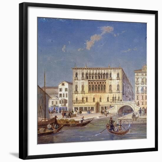 Palazzo Bernardo, 19th Century-Victor Adam-Framed Giclee Print