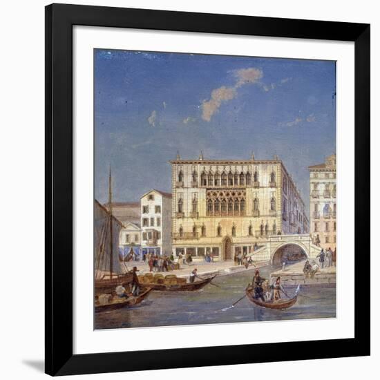 Palazzo Bernardo, 19th Century-Victor Adam-Framed Giclee Print