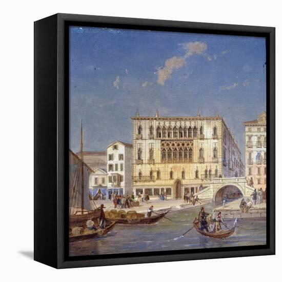 Palazzo Bernardo, 19th Century-Victor Adam-Framed Stretched Canvas