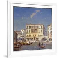 Palazzo Bernardo, 19th Century-Victor Adam-Framed Giclee Print