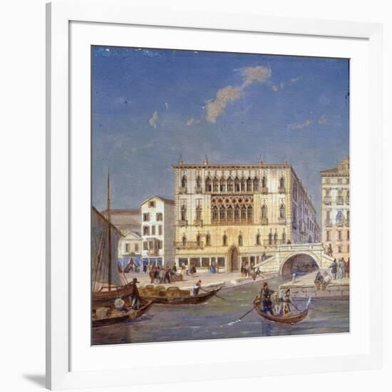 Palazzo Bernardo, 19th Century-Victor Adam-Framed Giclee Print