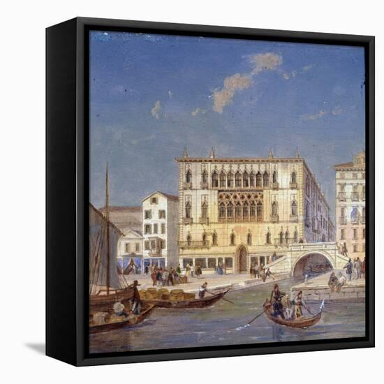 Palazzo Bernardo, 19th Century-Victor Adam-Framed Stretched Canvas