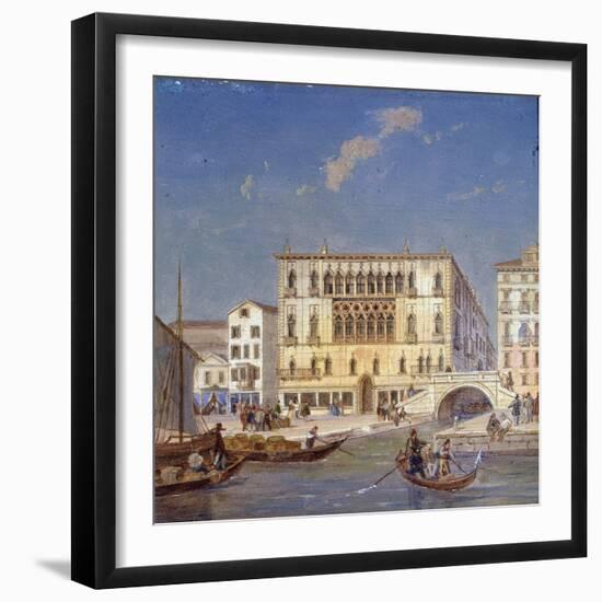 Palazzo Bernardo, 19th Century-Victor Adam-Framed Giclee Print