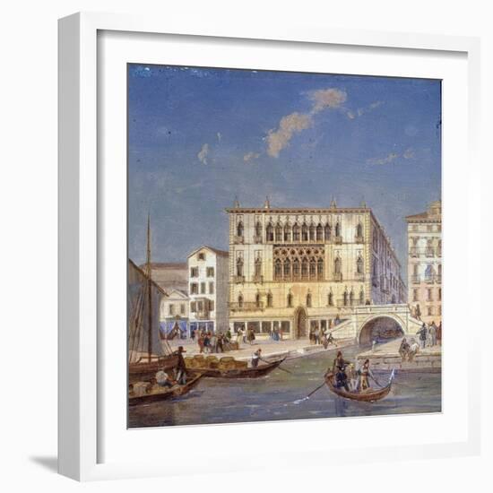 Palazzo Bernardo, 19th Century-Victor Adam-Framed Giclee Print