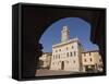 Palazzo Comunale, Montepulciano, Val D'Orcia, Siena Province, Tuscany, Italy, Europe-Pitamitz Sergio-Framed Stretched Canvas