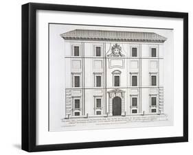 Palazzo Del Collegio De Propaganda Fide, from "Palazzi Di Roma," Part II, Published 1670s-Pietro Or Falda Ferrerio-Framed Giclee Print