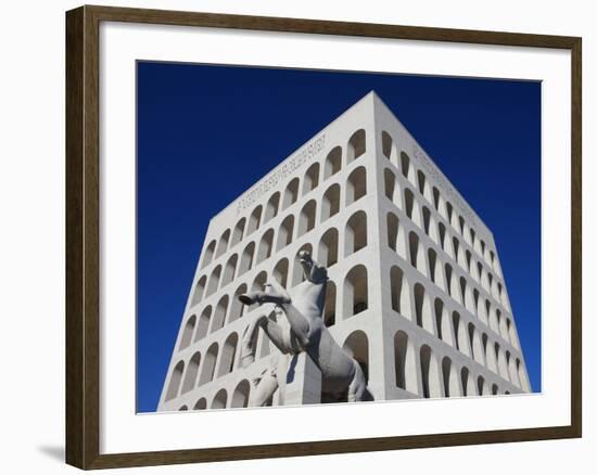 Palazzo Della Civilta Italiana, Eur, Rome, Lazio, Italy, Europe-Vincenzo Lombardo-Framed Photographic Print