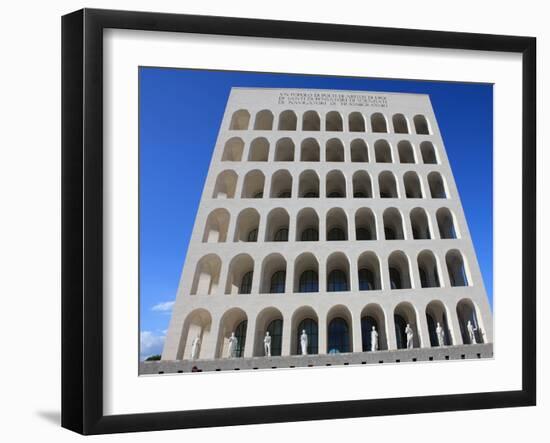 Palazzo Della Civilta Italiana, Eur, Rome, Lazio, Italy, Europe-Vincenzo Lombardo-Framed Photographic Print