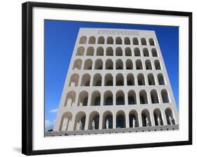 Palazzo Della Civilta Italiana, Eur, Rome, Lazio, Italy, Europe-Vincenzo Lombardo-Framed Photographic Print