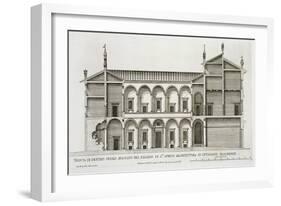 Palazzo di Santo Spirito, from 'Palazzi di Roma', part II, published c.1670s-Pietro Ferrerio-Framed Giclee Print