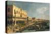 Palazzo Ducale and the Riva degli Schiavoni, Venice-Canaletto-Stretched Canvas