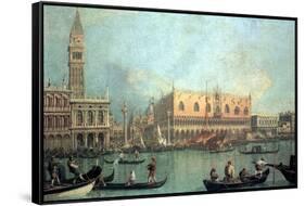 Palazzo Ducale-Canaletto-Framed Stretched Canvas