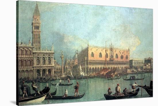 Palazzo Ducale-Canaletto-Stretched Canvas