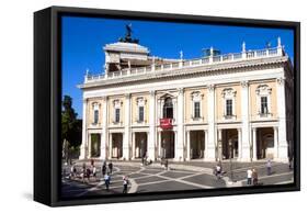 Palazzo Nuovo, Campidoglio, Capitoline Hill, UNESCO World Heritage Site, Rome, Lazio, Italy, Europe-Nico Tondini-Framed Stretched Canvas