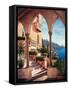 Palazzo on Amalfi-Elizabeth Wright-Framed Stretched Canvas