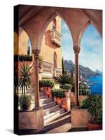 Palazzo on Amalfi-Elizabeth Wright-Stretched Canvas