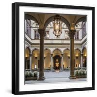 Palazzo (Palace) Strozzi, the Courtyard-Massimo Borchi-Framed Photographic Print