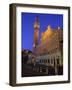 Palazzo Pubblico and the Piazza Del Campo at Night, Siena, Tuscany, Italy-Patrick Dieudonne-Framed Photographic Print