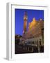 Palazzo Pubblico and the Piazza Del Campo at Night, Siena, Tuscany, Italy-Patrick Dieudonne-Framed Photographic Print