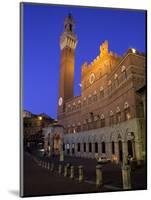 Palazzo Pubblico and the Piazza Del Campo at Night, Siena, Tuscany, Italy-Patrick Dieudonne-Mounted Photographic Print