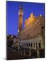 Palazzo Pubblico and the Piazza Del Campo at Night, Siena, Tuscany, Italy-Patrick Dieudonne-Mounted Photographic Print