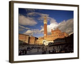 Palazzo Pubblico on the Piazza Del Campo, Siena, UNESCO World Heritage Site, Tuscany, Italy, Europe-Patrick Dieudonne-Framed Photographic Print