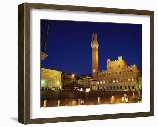 Palazzo Pubblico, Piazza Del Campo, Siena, UNESCO World Heritage Site, Tuscany, Italy, Europe-Patrick Dieudonne-Framed Photographic Print