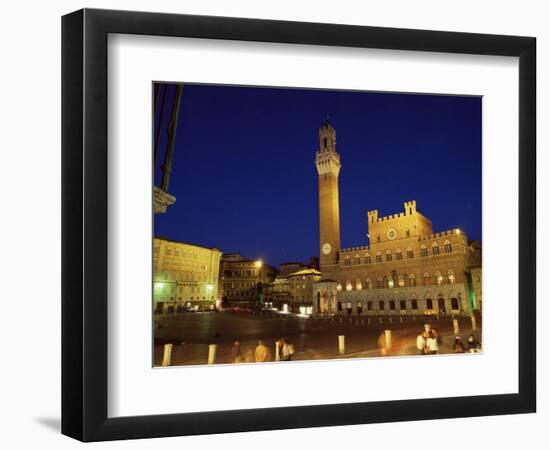 Palazzo Pubblico, Piazza Del Campo, Siena, UNESCO World Heritage Site, Tuscany, Italy, Europe-Patrick Dieudonne-Framed Photographic Print