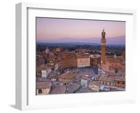 Palazzo Publico and Piazza Del Campo, Siena, Tuscany, Italy-Doug Pearson-Framed Photographic Print