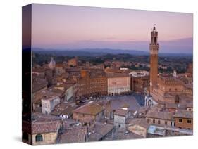 Palazzo Publico and Piazza Del Campo, Siena, Tuscany, Italy-Doug Pearson-Stretched Canvas