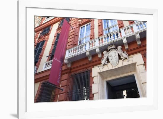 Palazzo Rosso in the Old Town, Genoa, Liguria, Italy, Europe-Mark Sunderland-Framed Photographic Print