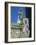 Palazzo Vecchio and Giambologna's Rape of the Sabine, Piazza Della Signoria, Florence-null-Framed Photographic Print