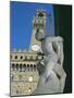 Palazzo Vecchio and Giambologna's Rape of the Sabine, Piazza Della Signoria, Florence-null-Mounted Photographic Print