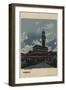 Palazzo Vecchio, Florence, in the Moonlight-null-Framed Giclee Print