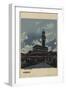 Palazzo Vecchio, Florence, in the Moonlight-null-Framed Giclee Print