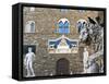 Palazzo Vecchio, Marzocco Lion and Statue of David, Piazza Della Signoria, UNESCO Heritage Site-Nico Tondini-Framed Stretched Canvas
