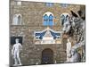 Palazzo Vecchio, Marzocco Lion and Statue of David, Piazza Della Signoria, UNESCO Heritage Site-Nico Tondini-Mounted Premium Photographic Print